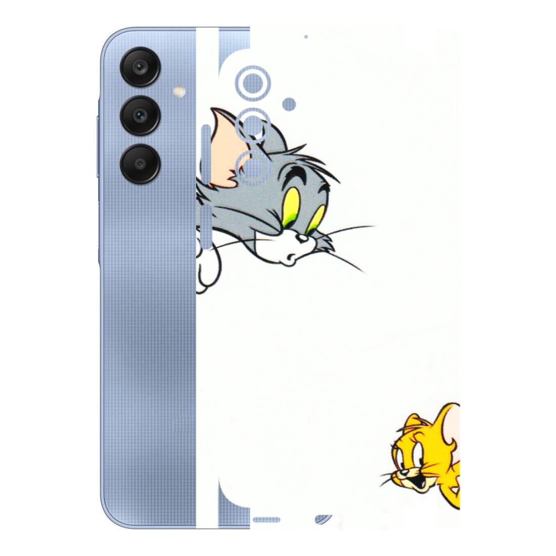 Samsung A/S Series Phone Skins (All Models) - Cute Tom And Jerry - 3D Embossed Finish (L-220) Samsung Galaxy A15 (5G)