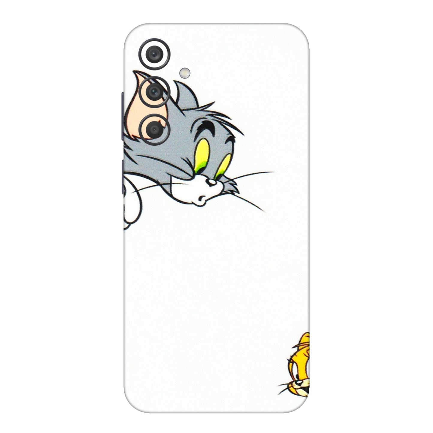 Samsung A/S Series Phone Skins (All Models) - Cute Tom And Jerry - 3D Embossed Finish (L-220) Samsung Galaxy A15 (5G)