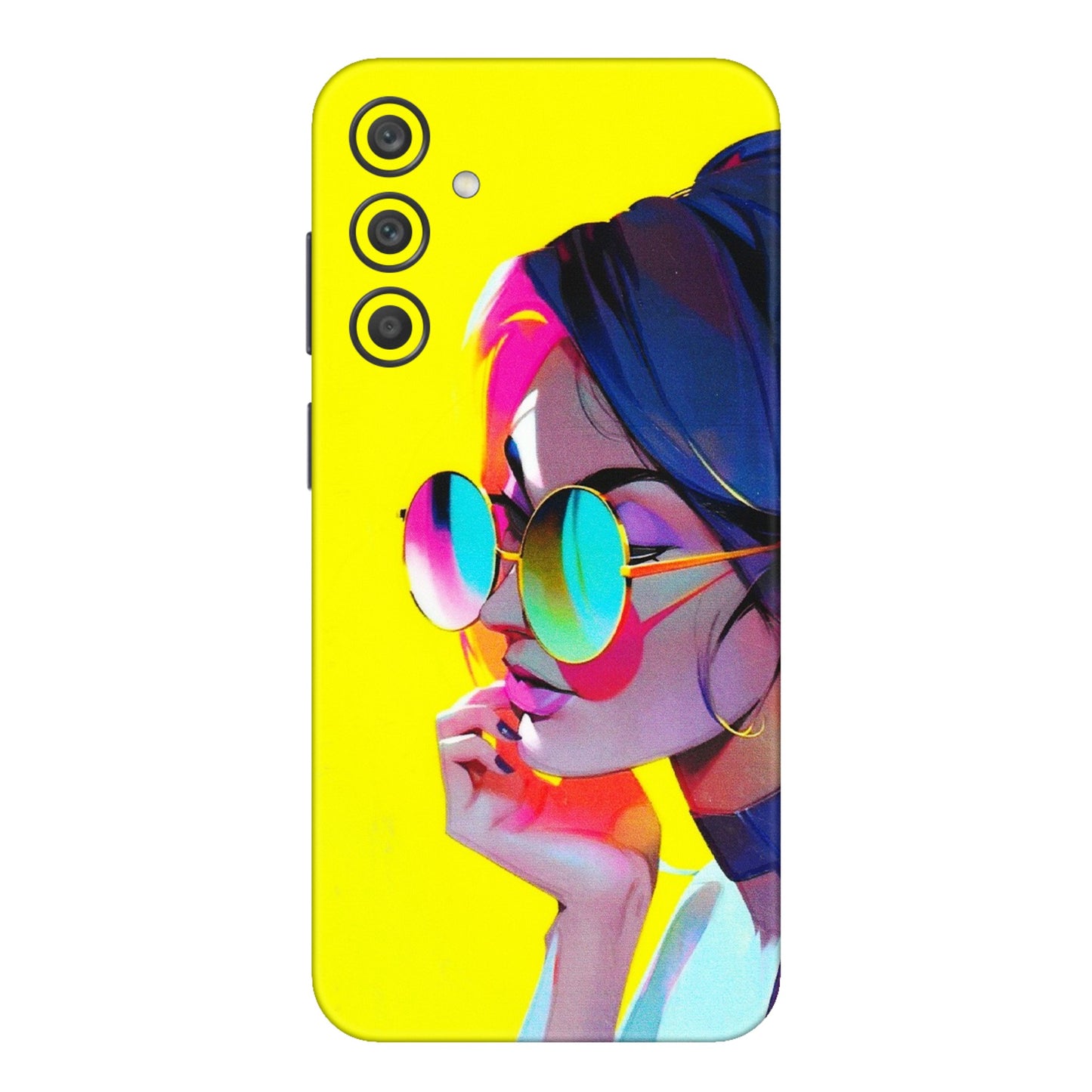 Samsung A/S Series Phone Skins (All Models) - Bold Stylish Girl - 3D Embossed Finish (L-222) Samsung Galaxy A15 (5G)