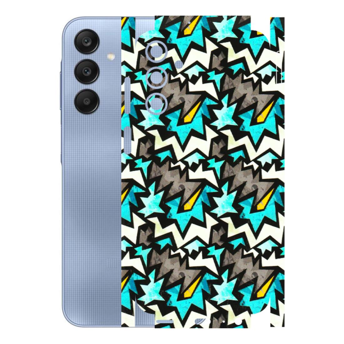 Samsung A/S Series Phone Skins (All Models) - Funky Zig Zag - 3D Embossed Finish (L-223) Samsung Galaxy A15 (5G)