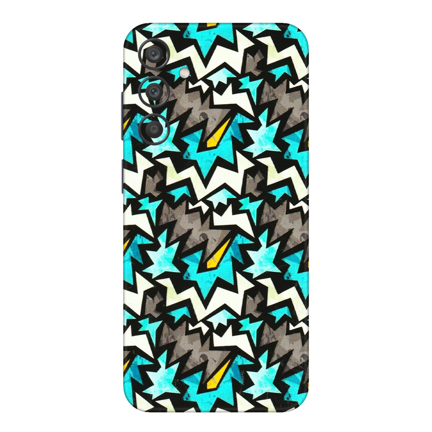 Samsung A/S Series Phone Skins (All Models) - Funky Zig Zag - 3D Embossed Finish (L-223) Samsung Galaxy A15 (5G)