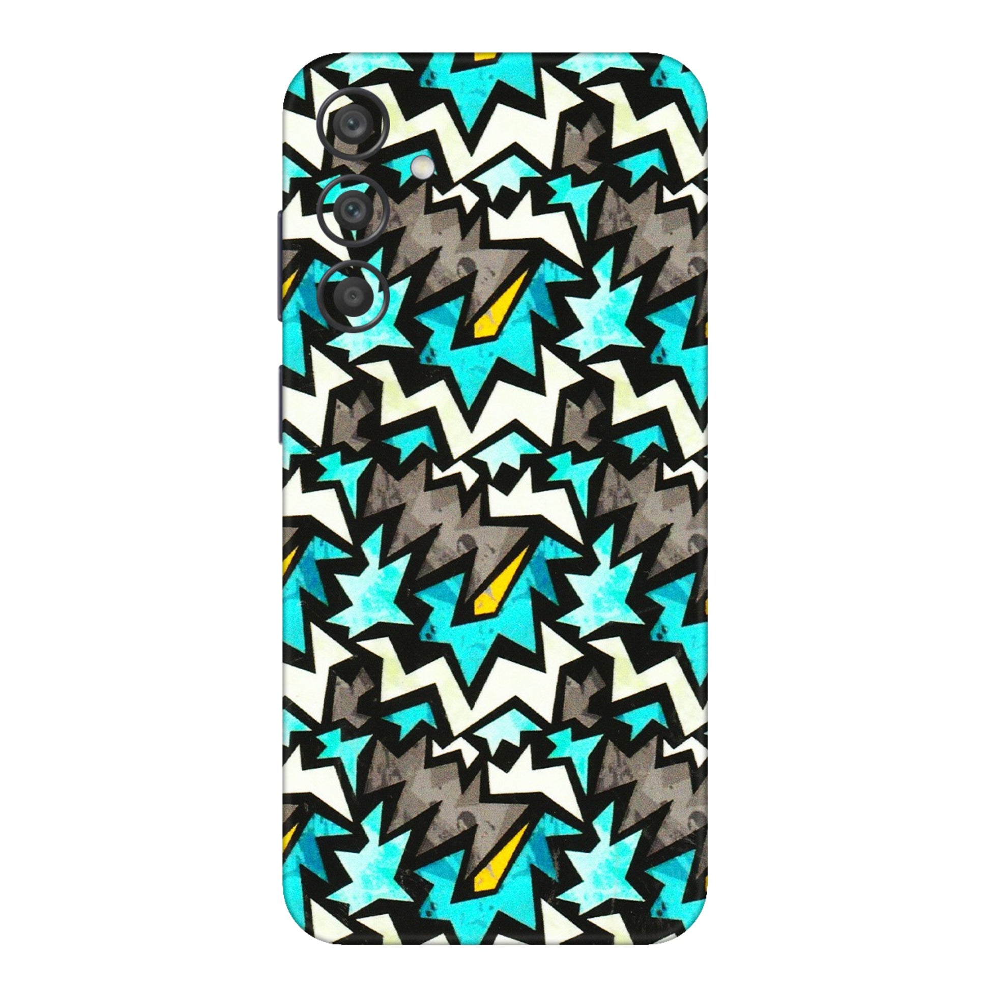 Samsung A/S Series Phone Skins (All Models) - Funky Zig Zag - 3D Embossed Finish (L-223) Samsung Galaxy A15 (5G)