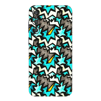 Samsung A/S Series Phone Skins (All Models) - Funky Zig Zag - 3D Embossed Finish (L-223) Samsung Galaxy A15 (5G)