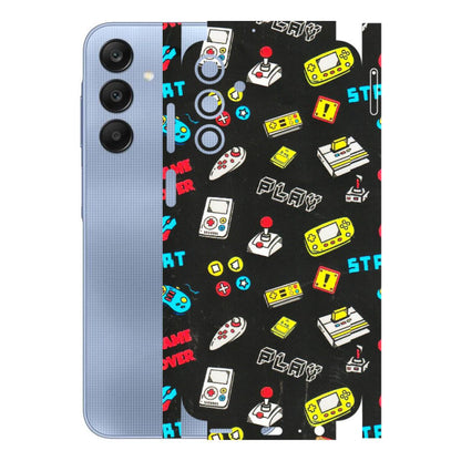 Samsung A/S Series Phone Skins (All Models) - Gaming Doodles - 3D Embossed Finish (L-224) Samsung Galaxy A15 (5G)