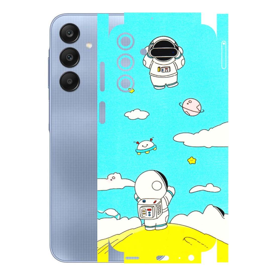 Samsung A/S Series Phone Skins (All Models) - Blue Skies Astro Float - 3D Embossed Finish (L-230) Samsung Galaxy A15 (5G)