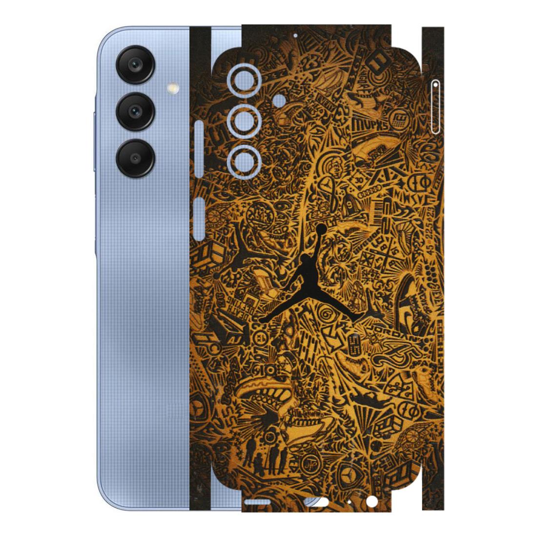 Samsung A/S Series Phone Skins (All Models) - Premium Gold Basketball Player - 3D Embossed Finish (L-236) Samsung Galaxy A15 (5G)