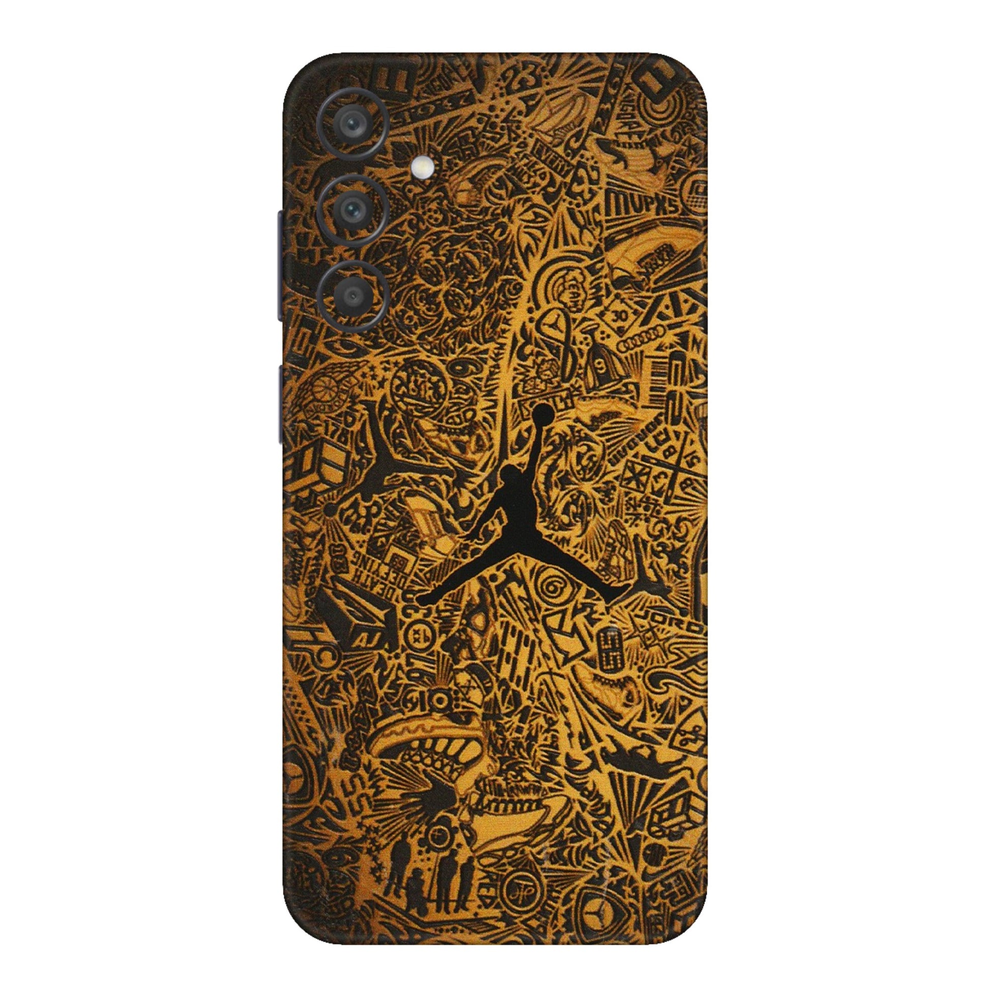 Samsung A/S Series Phone Skins (All Models) - Premium Gold Basketball Player - 3D Embossed Finish (L-236) Samsung Galaxy A15 (5G)