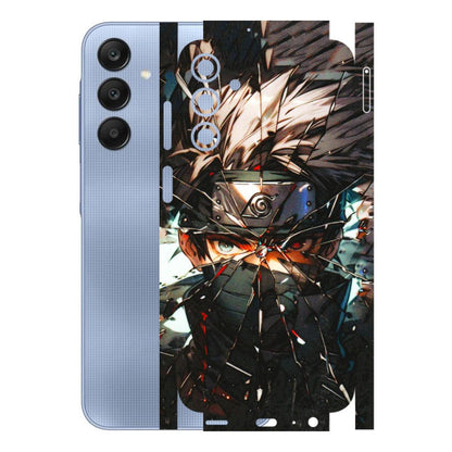 Samsung A/S Series Phone Skins (All Models) - Kakashi Shattered Glass Effect - 3D Embossed Finish (L-237) Samsung Galaxy A15 (5G)