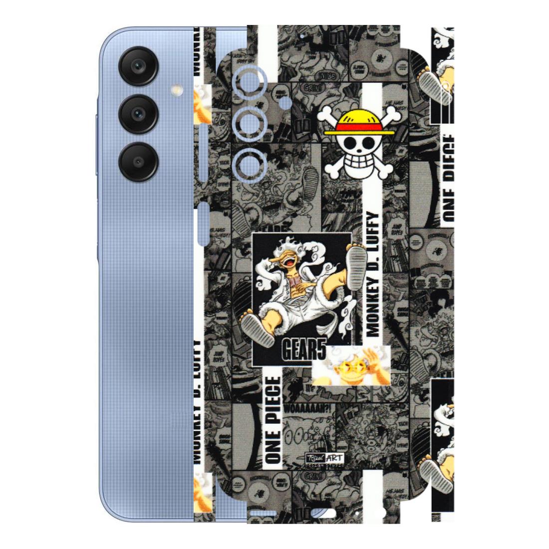 Samsung A/S Series Phone Skins (All Models) - Cuffy Anime MonkeyCamic - 3D Embossed Finish (L-242) Samsung Galaxy A15 (5G)