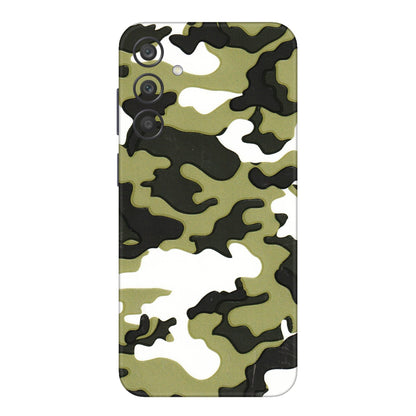 Samsung A/S Series Phone Skins (All Models) - Camouflages White And Green - 3D Embossed Finish (L-243) Samsung Galaxy A15 (5G)