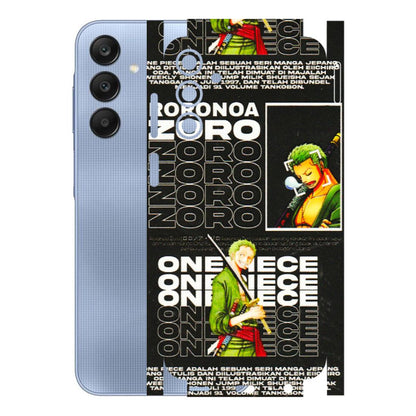 Samsung A/S Series Phone Skins (All Models) - One Piece Zoro - 3D Embossed Finish (L-250) Samsung Galaxy A15 (5G)