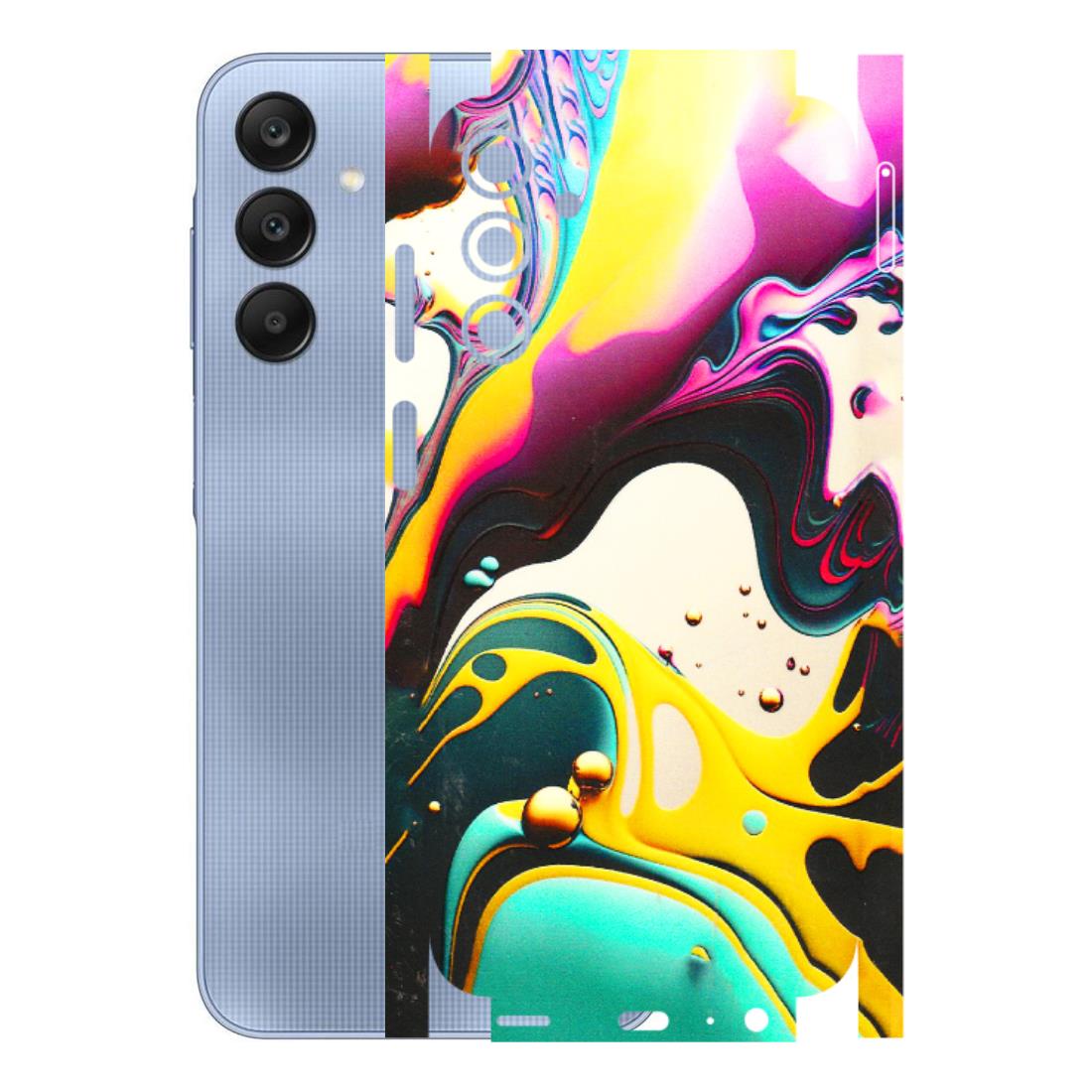 Samsung A/S Series Phone Skins (All Models) - Multicolor Abstract pattern - 3D Embossed Finish (L-254) Samsung Galaxy A15 (5G)