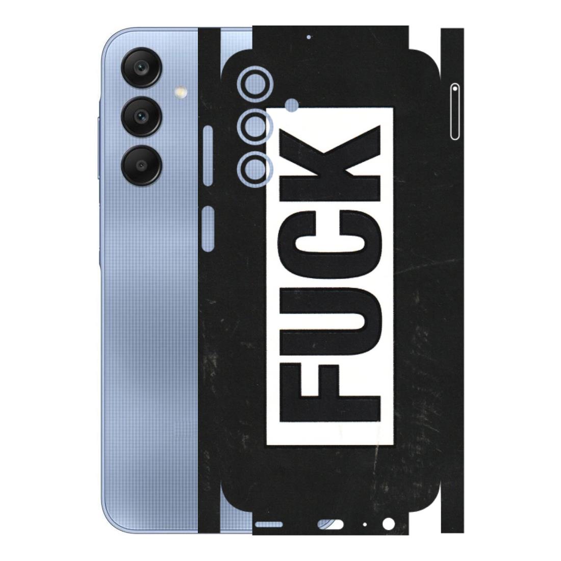 Samsung A/S Series Phone Skins (All Models) - The F Word - 3D Embossed Finish (L-255) Samsung Galaxy A15 (5G)