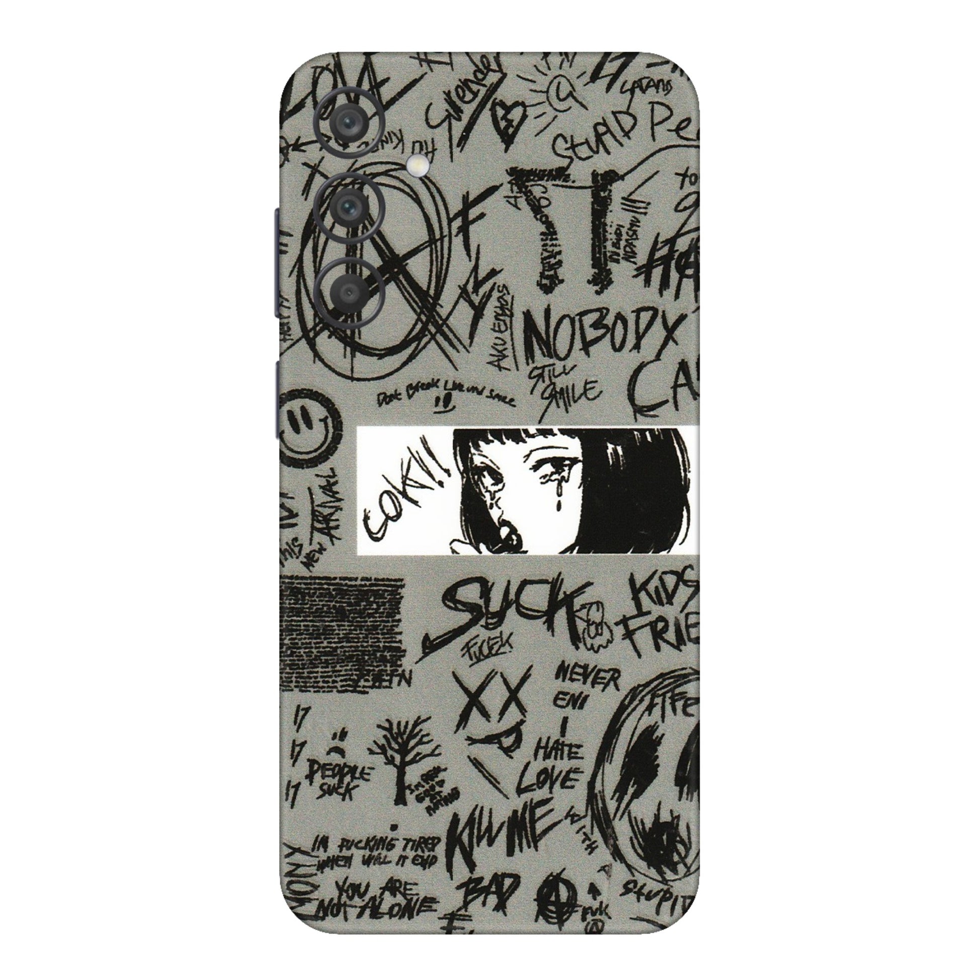 Samsung A/S Series Phone Skins (All Models) - Never Have Love Anime - 3D Embossed Finish (L-260) Samsung Galaxy A15 (5G)