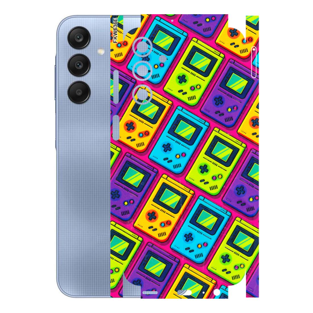 Samsung A/S Series Phone Skins (All Models) - Gameboy Colourful - 3D Embossed Finish (L-266) Samsung Galaxy A15 (5G)