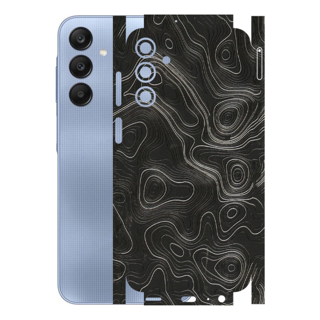 Samsung A/S Series Phone Skins (All Models) - Abstract White Line Map - 3D Embossed Finish (L-269) Samsung Galaxy A15 (5G)