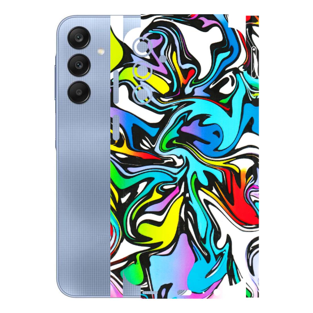 Samsung A/S Series Phone Skins (All Models) - Abstract Colour Paints - 3D Embossed Finish (L-271) Samsung Galaxy A15 (5G)