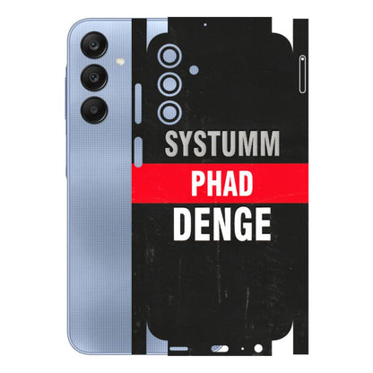 Samsung A/S Series Phone Skins (All Models) - Systumm Phad Denge - 3D Embossed Finish (L-278) Samsung Galaxy A15 (5G)