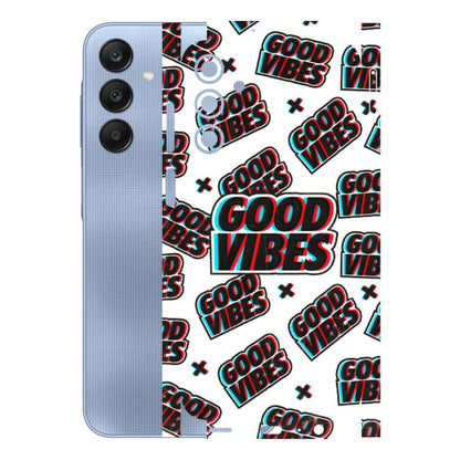 Samsung A/S Series Phone Skins (All Models) - Good Vibes - 3D Embossed Finish (L-282) Samsung Galaxy A15 (5G)