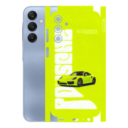 Samsung A/S Series Phone Skins (All Models) - Lime Green Porche - 3D Embossed Finish (L-30) Samsung Galaxy A15 (5G)