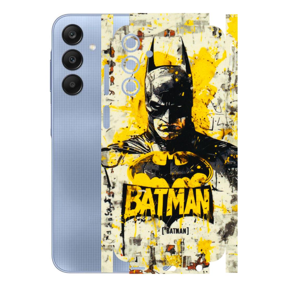 Samsung A/S Series Phone Skins (All Models) - Batman Yellow BT - 3D Embossed Finish (L-304) Samsung Galaxy A15 (5G)