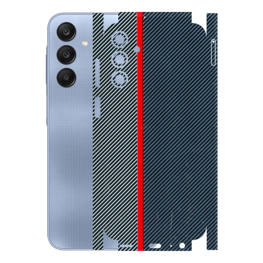 Samsung A/S Series Phone Skins (All Models) - Blue Sober Lines - 3D Embossed Finish (L-305) Samsung Galaxy A15 (5G)