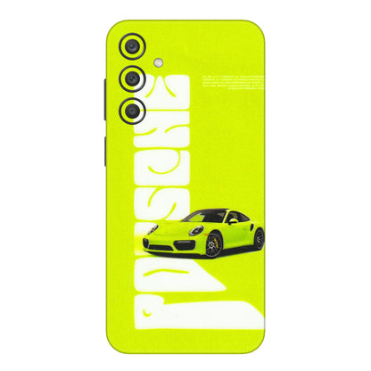 Samsung A/S Series Phone Skins (All Models) - Lime Green Porche - 3D Embossed Finish (L-30) Samsung Galaxy A15 (5G)