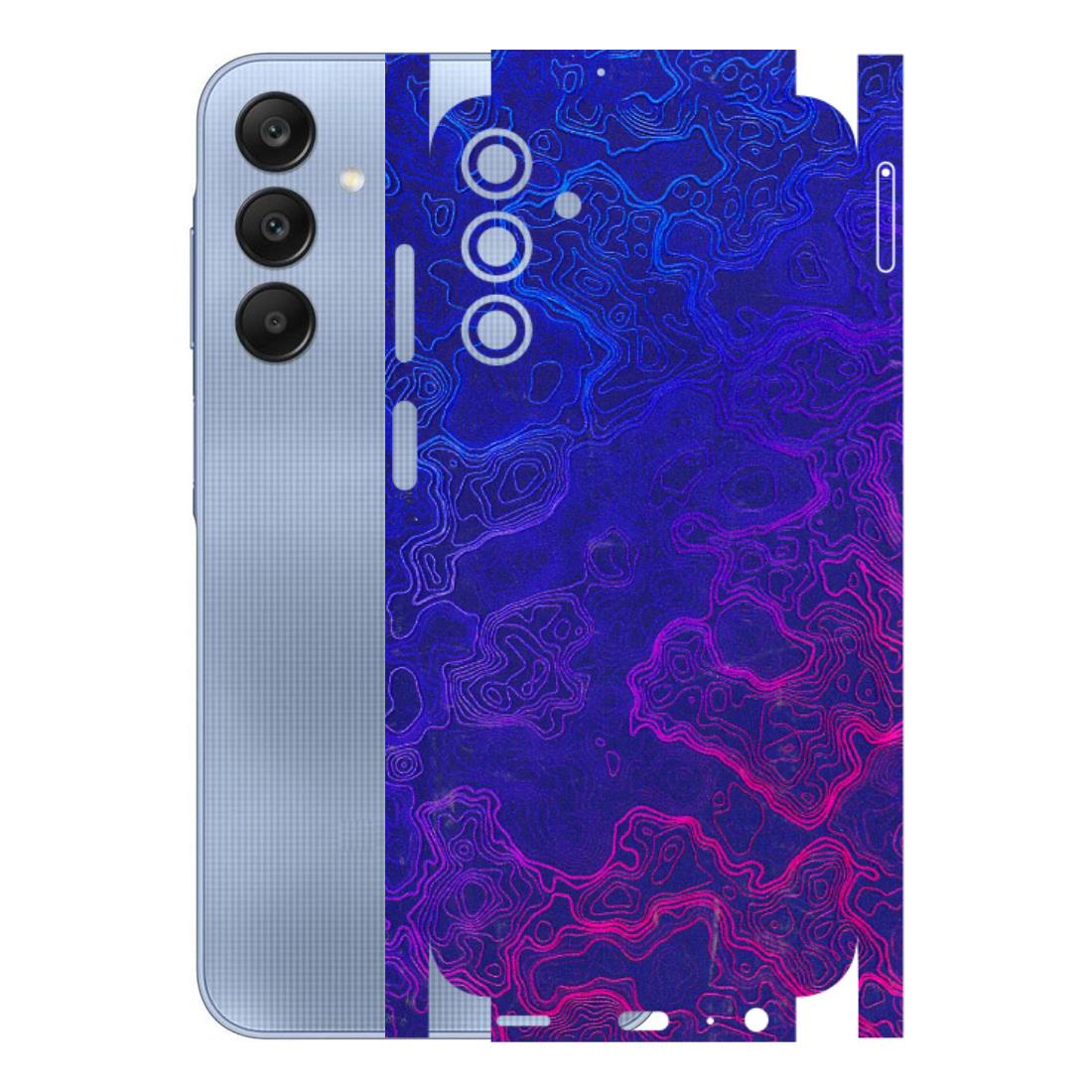 Samsung A/S Series Phone Skins (All Models) - Purple Ripples Swirl - 3D Embossed Finish (L-314) Samsung Galaxy A15 (5G)