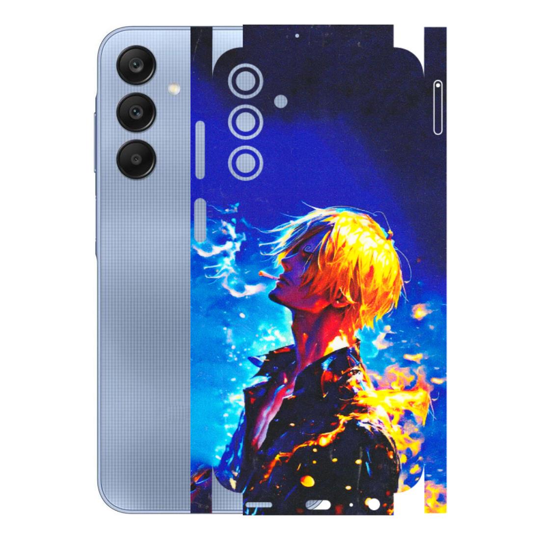 Samsung A/S Series Phone Skins (All Models) - Sanji Vinsmoke One Piece - 3D Embossed Finish (L-319) Samsung Galaxy A15 (5G)