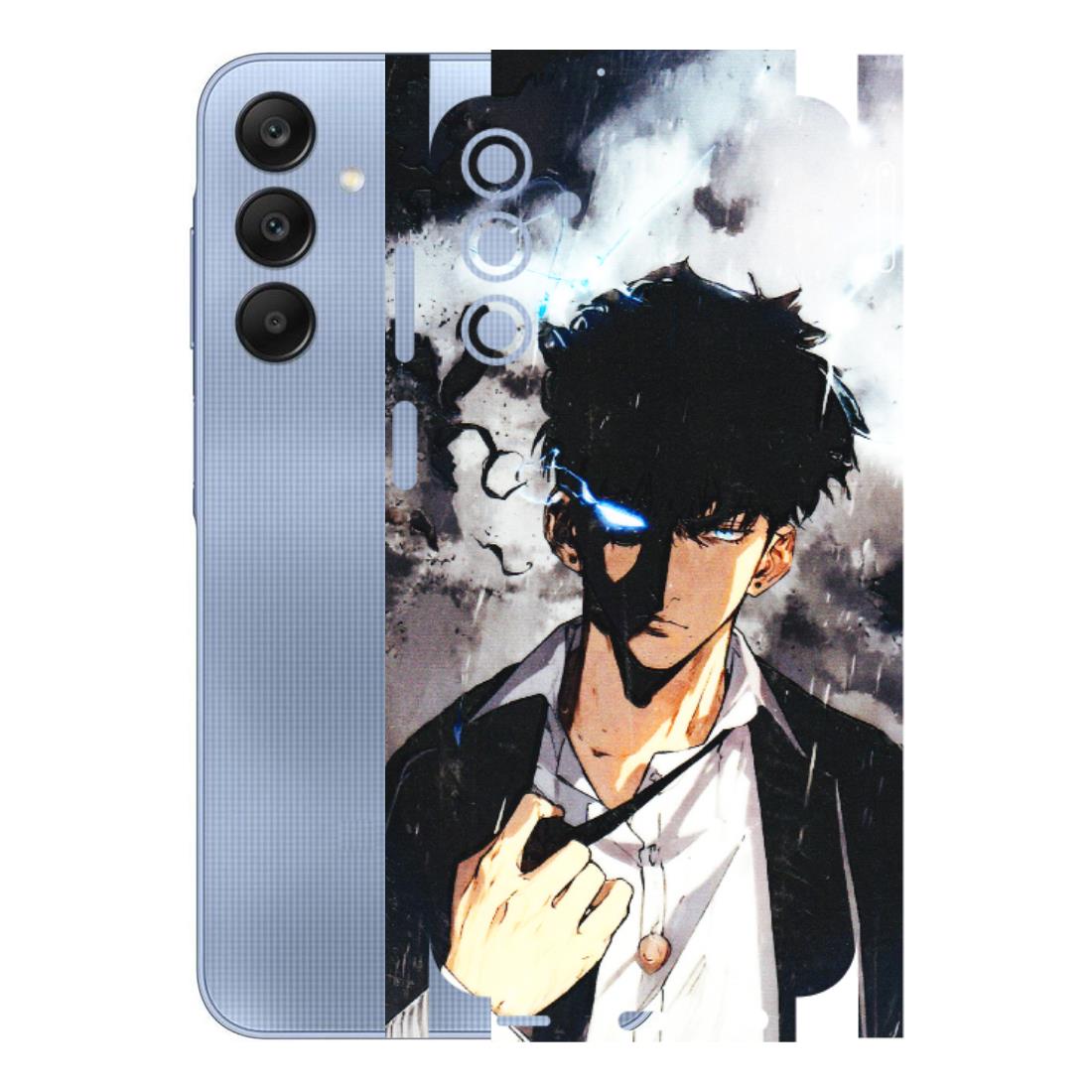 Samsung A/S Series Phone Skins (All Models) - Sung Jinwoo Manhwa Anime - 3D Embossed Finish (L-328) Samsung Galaxy A15 (5G)