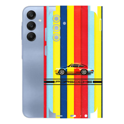 Samsung A/S Series Phone Skins (All Models) - Multicolour Porche - 3D Embossed Finish (L-39) Samsung Galaxy A15 (5G)