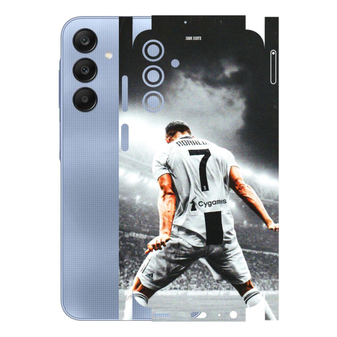 Samsung A/S Series Phone Skins (All Models) - Ronaldo CR7 Crazy - 3D Embossed Finish (L-44) Samsung Galaxy A15 (5G)