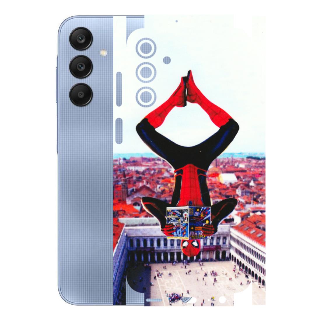 Samsung A/S Series Phone Skins (All Models) - Spiderman Hanging - 3D Embossed Finish (L-53) Samsung Galaxy A15 (5G)