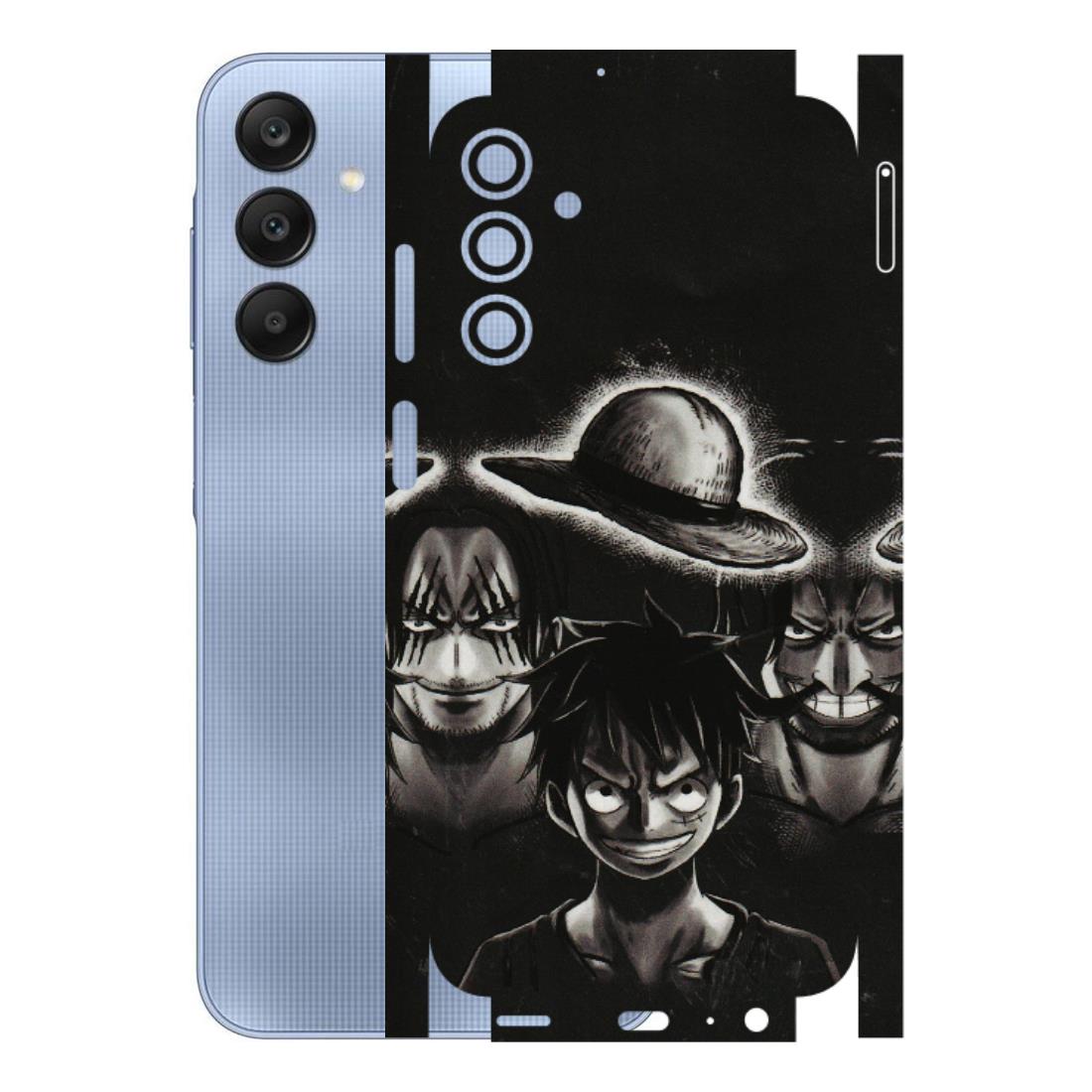 Samsung A/S Series Phone Skins (All Models) - Black Luffy Hat - 3D Embossed Finish (L-57) Samsung Galaxy A15 (5G)
