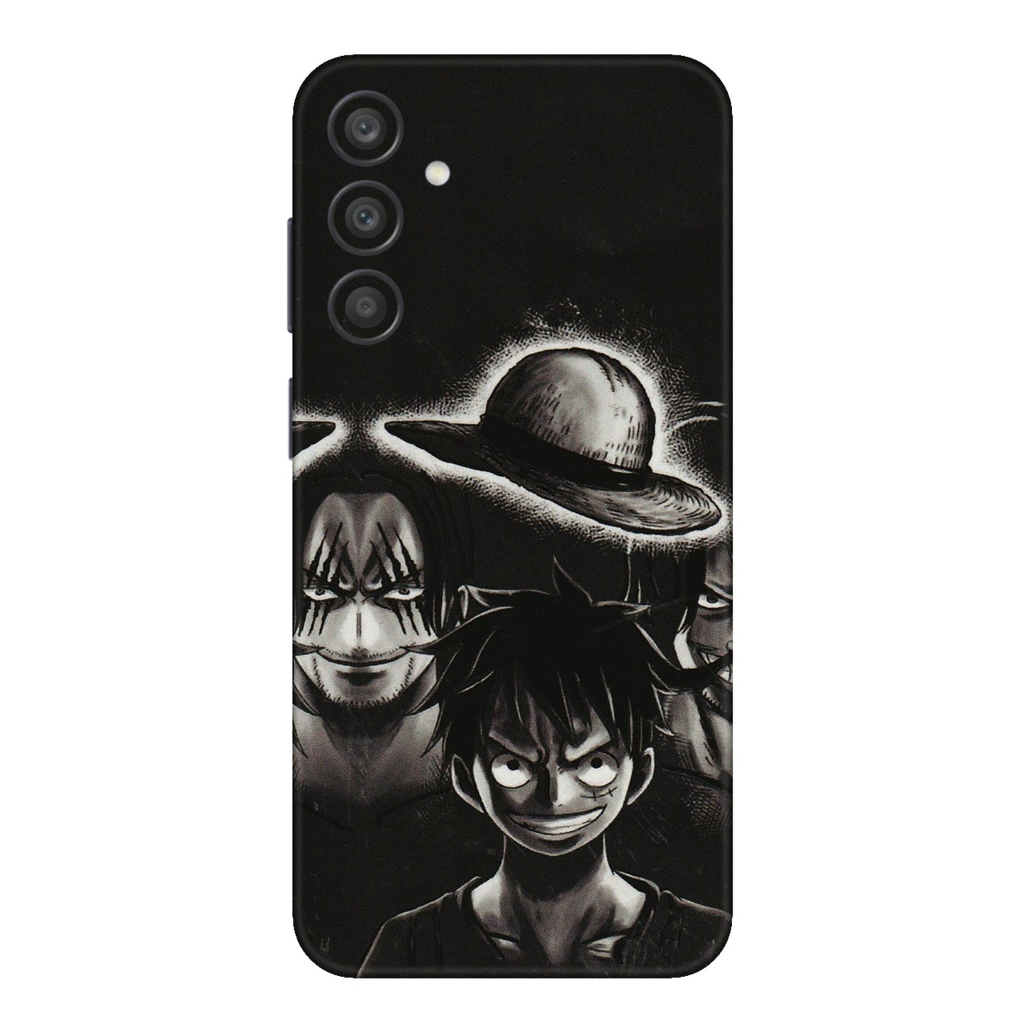 Samsung A/S Series Phone Skins (All Models) - Black Luffy Hat - 3D Embossed Finish (L-57) Samsung Galaxy A15 (5G)