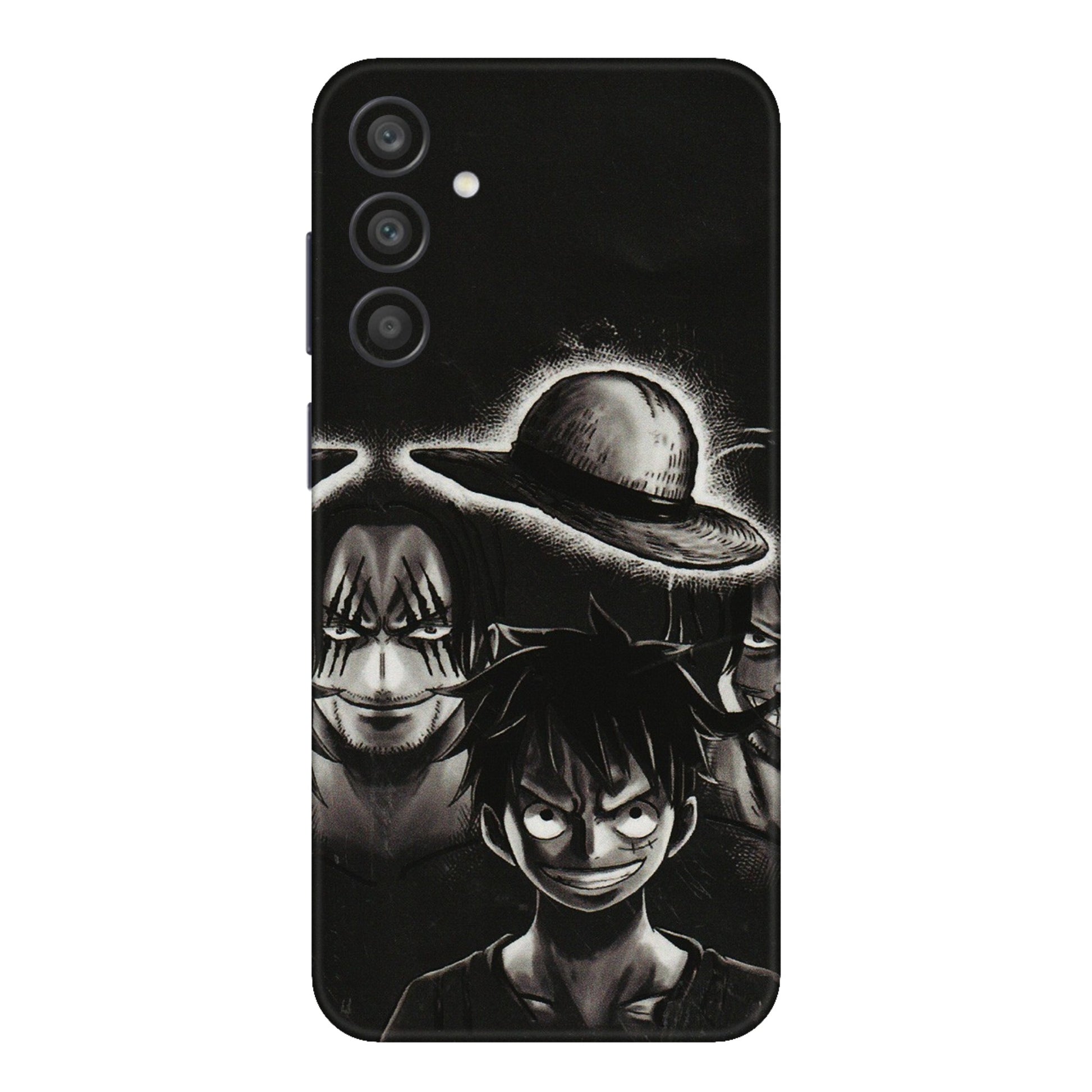 Samsung A/S Series Phone Skins (All Models) - Black Luffy Hat - 3D Embossed Finish (L-57) Samsung Galaxy A15 (5G)
