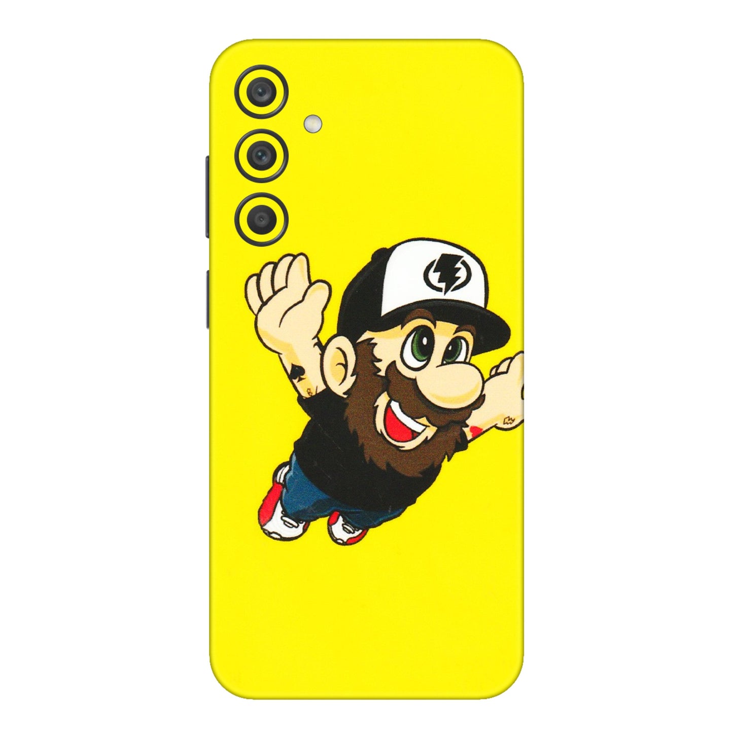 Samsung A/S Series Phone Skins (All Models) - Flying Beardo - 3D Embossed Finish (L-60) Samsung Galaxy A15 (5G)