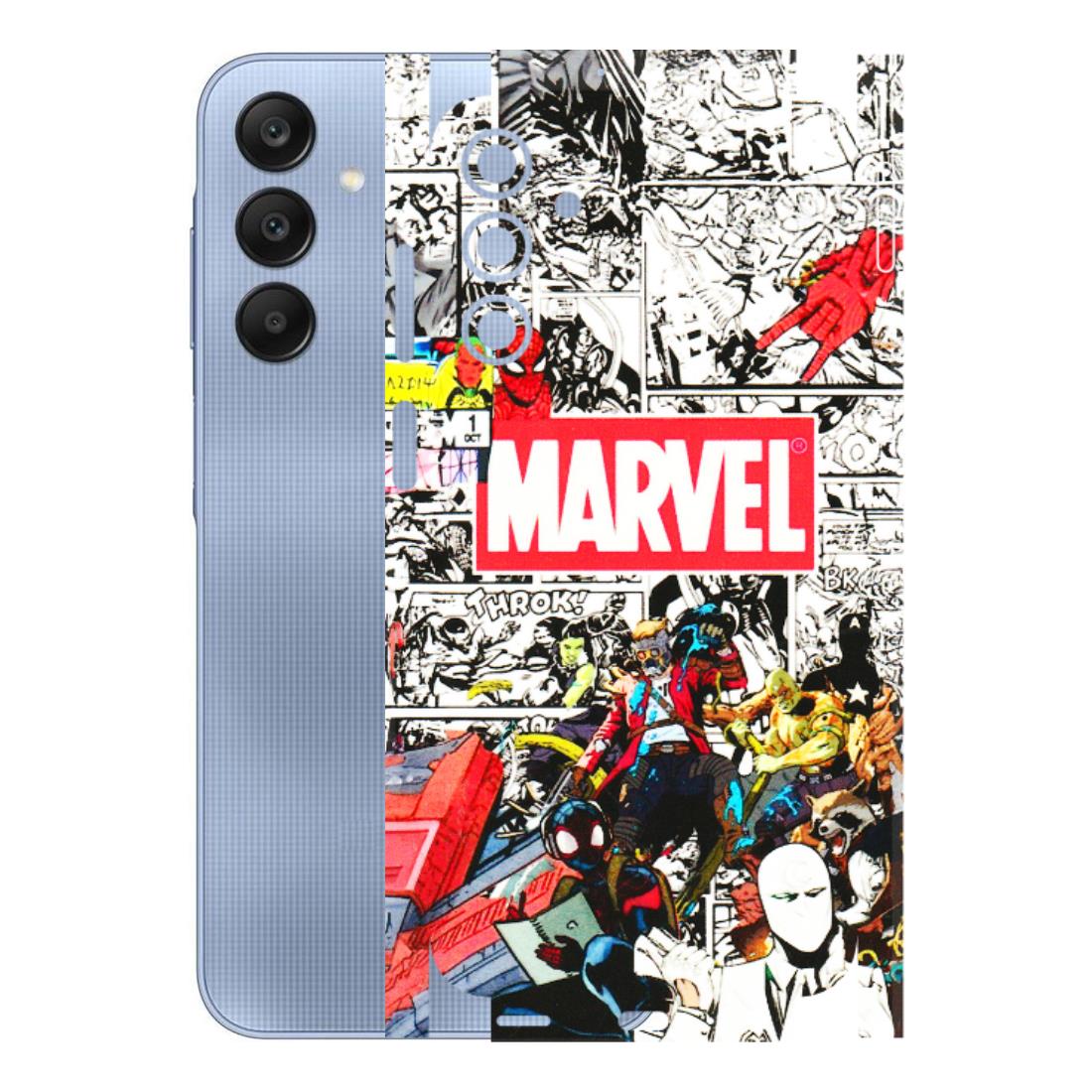 Samsung A/S Series Phone Skins (All Models) - Marvel Colorful Comic - 3D Embossed Finish (L-64) Samsung Galaxy A15 (5G)