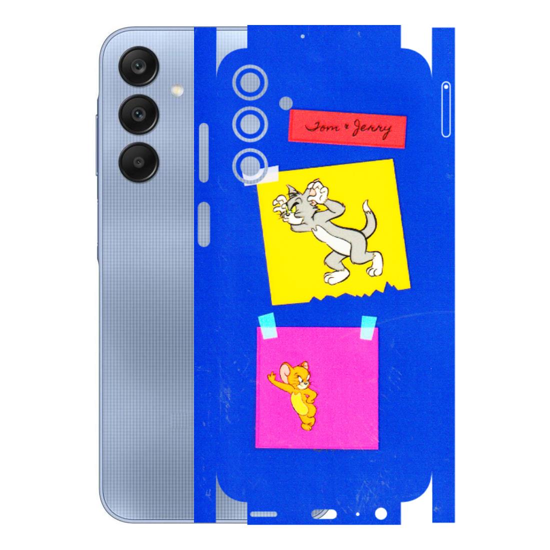 Samsung A/S Series Phone Skins (All Models) - Tom N Jerry Sticky Notes - 3D Embossed Finish (L-88) Samsung Galaxy A15 (5G)