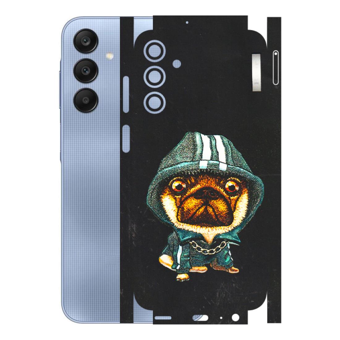 Samsung A/S Series Phone Skins (All Models) - Puppy N Hoodie - 3D Embossed Finish (L-90) Samsung Galaxy A15 (5G)