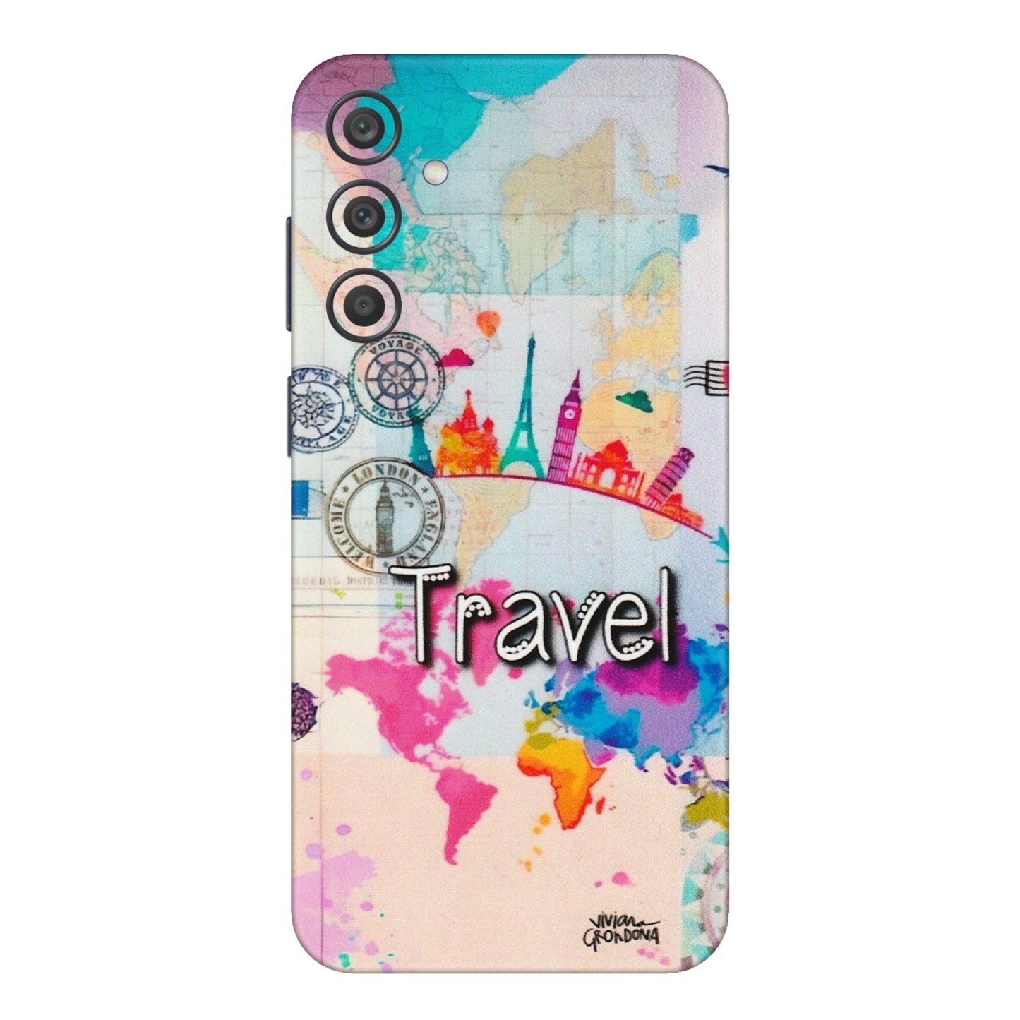 Samsung A/S Series Phone Skins (All Models) - Travel The Wonders - Matte Finish (M-108) Samsung Galaxy A15 (5G)