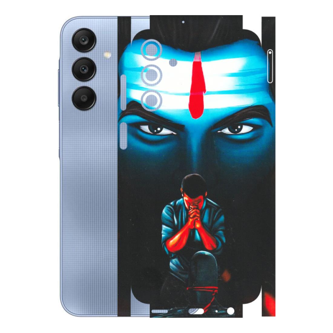 Samsung A/S Series Phone Skins (All Models) - Mahakal Bhakt - Matte Finish (M-112) Samsung Galaxy A15 (5G)