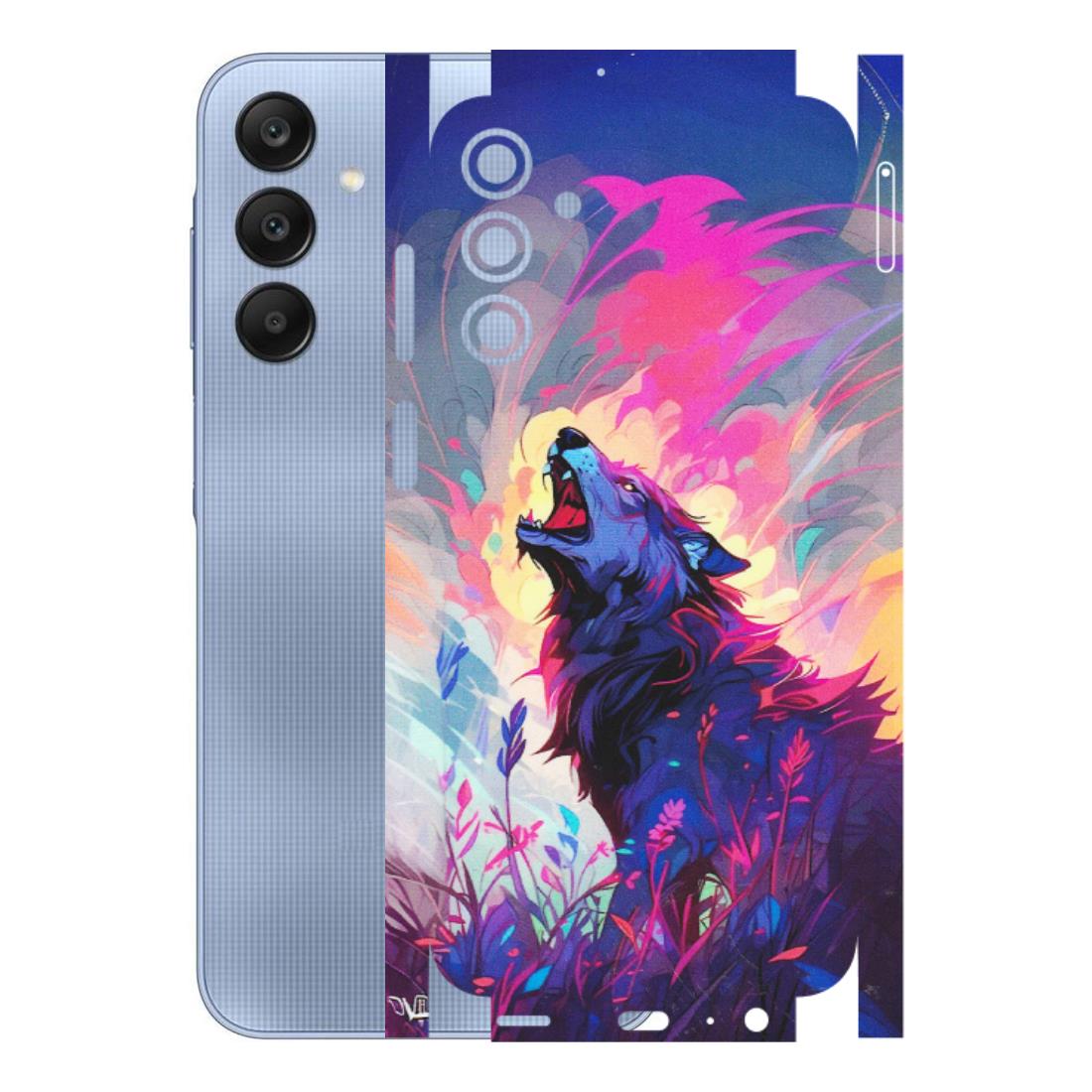 Samsung A/S Series Phone Skins (All Models) - New Wild Wolf Abstract - Matte Finish (M-125) Samsung Galaxy A15 (5G)