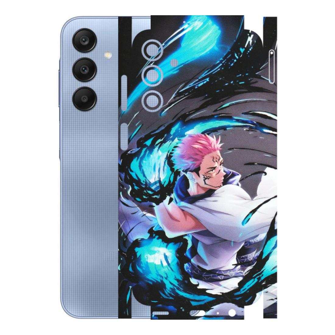 Samsung A/S Series Phone Skins (All Models) - New Jujutsu Kaisen Grey Blue Anime - Matte Finish (M-127) Samsung Galaxy A15 (5G)
