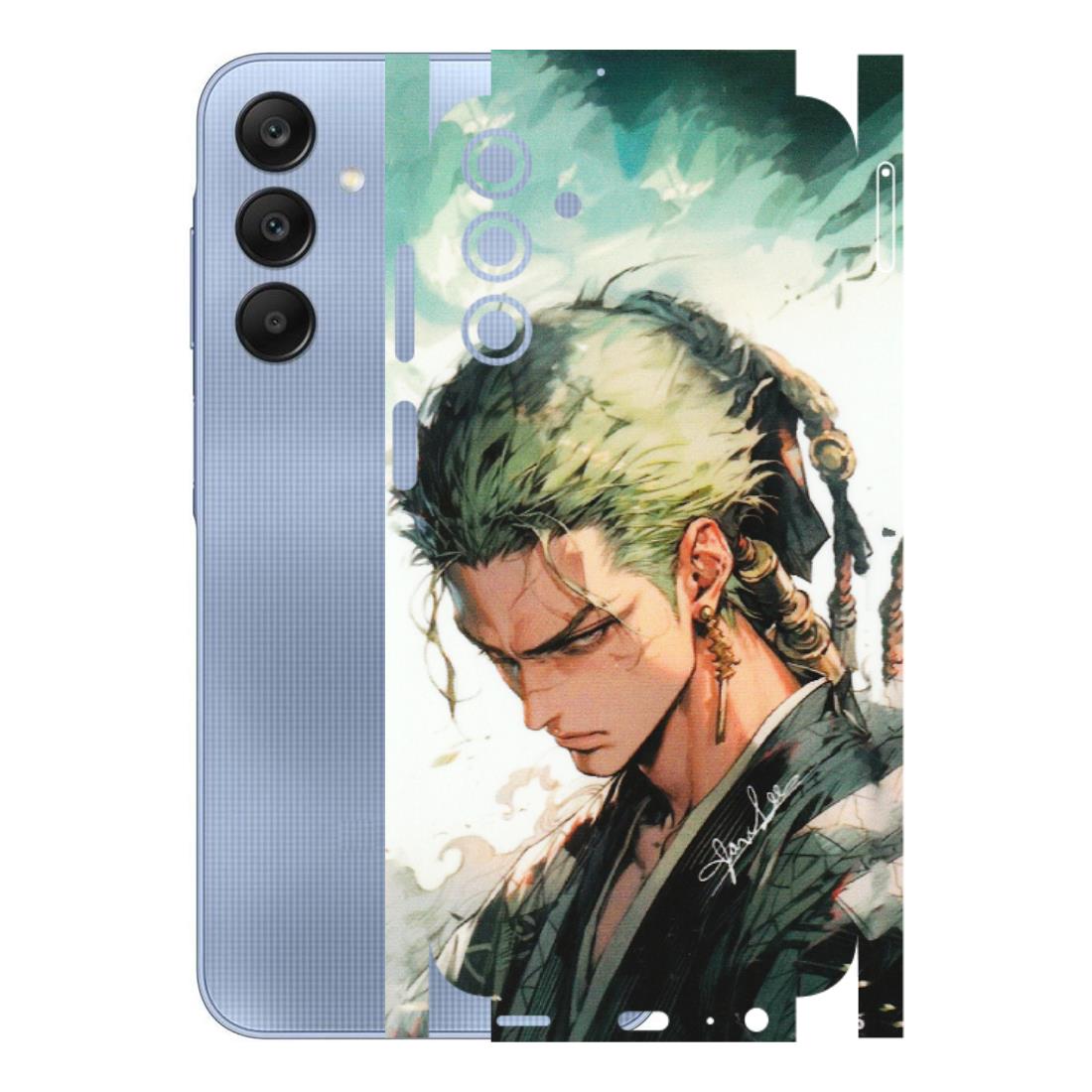 Samsung A/S Series Phone Skins (All Models) - New Roronoa Zoro One Picece Anime - Matte Finish (M-140) Samsung Galaxy A15 (5G)