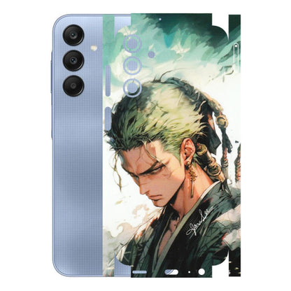 Samsung A/S Series Phone Skins (All Models) - New Roronoa Zoro One Picece Anime - Matte Finish (M-140) Samsung Galaxy A15 (5G)