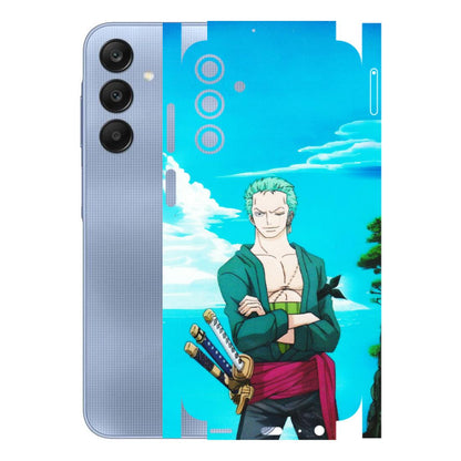 Samsung A/S Series Phone Skins (All Models) - Cool Swordman Zoro Anime - Matte Finish (M-143) Samsung Galaxy A15 (5G)
