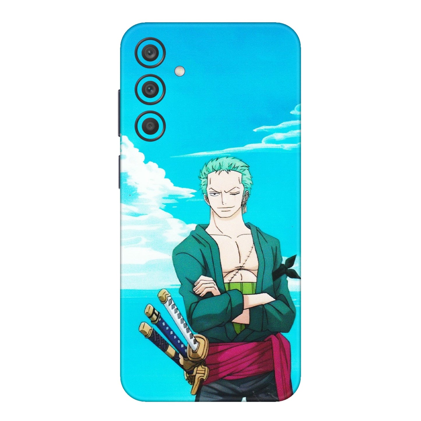 Samsung A/S Series Phone Skins (All Models) - Cool Swordman Zoro Anime - Matte Finish (M-143) Samsung Galaxy A15 (5G)