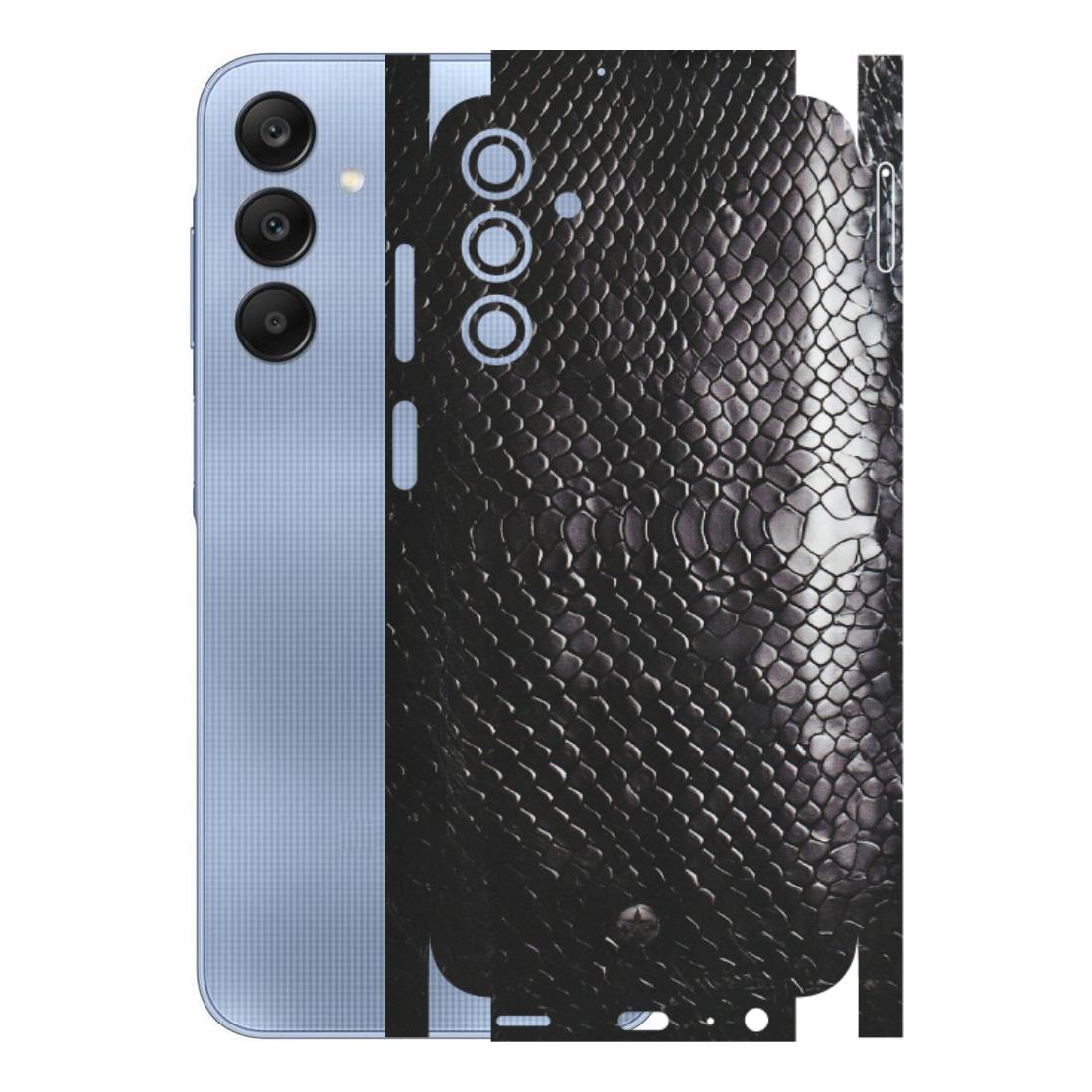 Samsung A/S Series Phone Skins (All Models) - Black Snack Leather - Matte Finish (M-147) Samsung Galaxy A15 (5G)