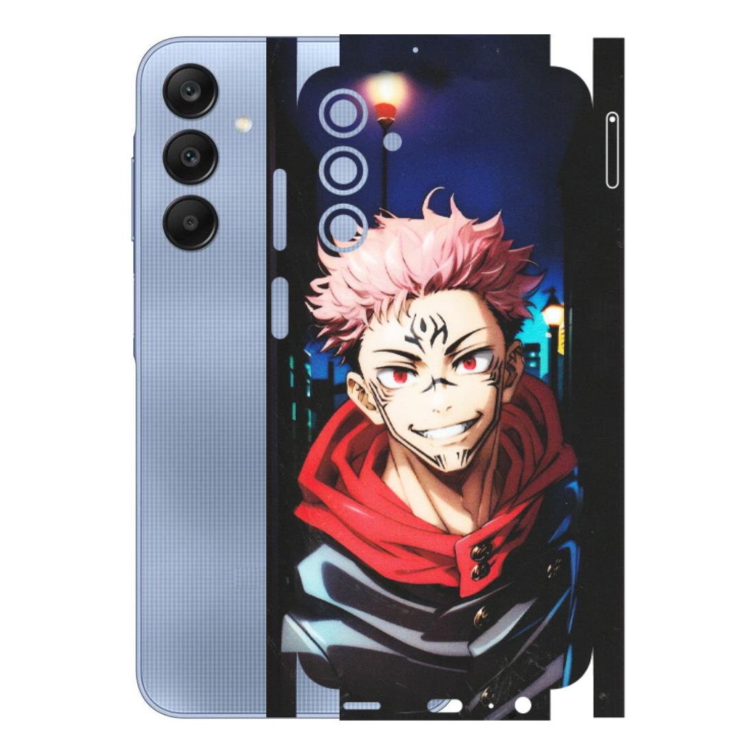 Samsung A/S Series Phone Skins (All Models) - Yuji Itadori Funny Face Anime - Matte Finish (M-152) Samsung Galaxy A15 (5G)